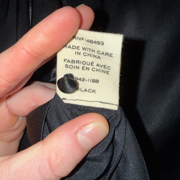 Doen Black Solange Silk Blouse - size XS - Picture 5 of 6